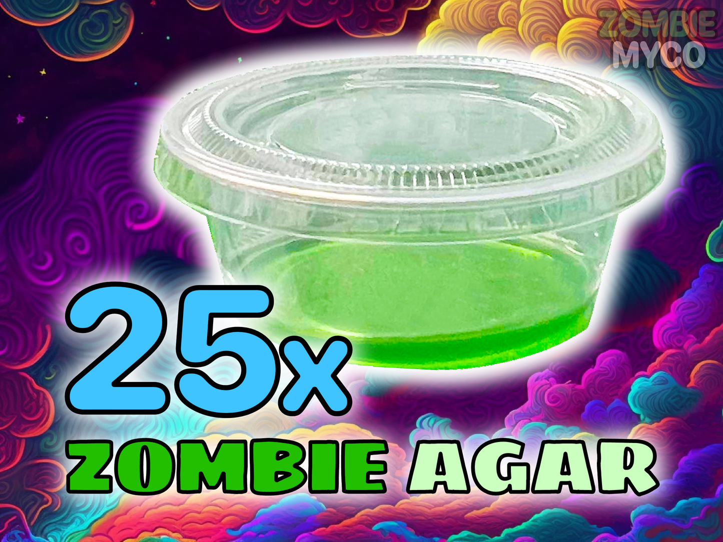 Agar Cups ( 25x ) - 100% Sterile Agar Plates - Sorghum Yeast Agar