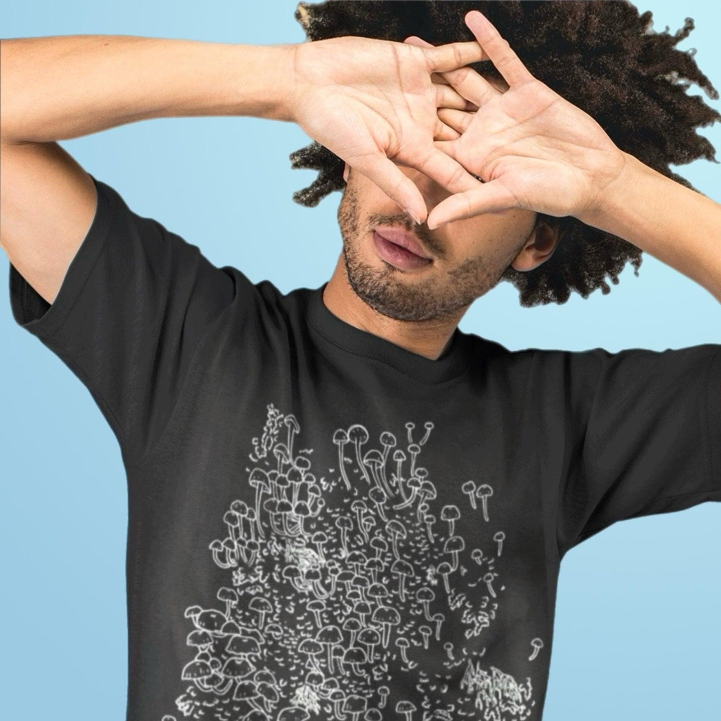 Bioluminescent Fungi North Spore T-Shirt